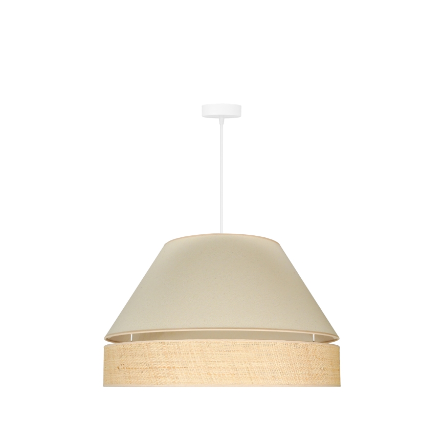 Duolla - Lustra ar auklu YUTE AVIGNON 1xE27/15W/230V d. 60 cm krēmkrāsa/bēša