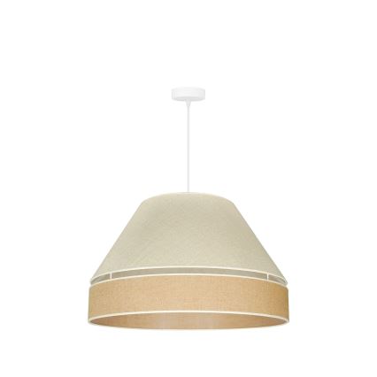 Duolla - Lustra ar auklu YUTE AVIGNON 1xE27/15W/230V d. 60 cm pelēka/brūna