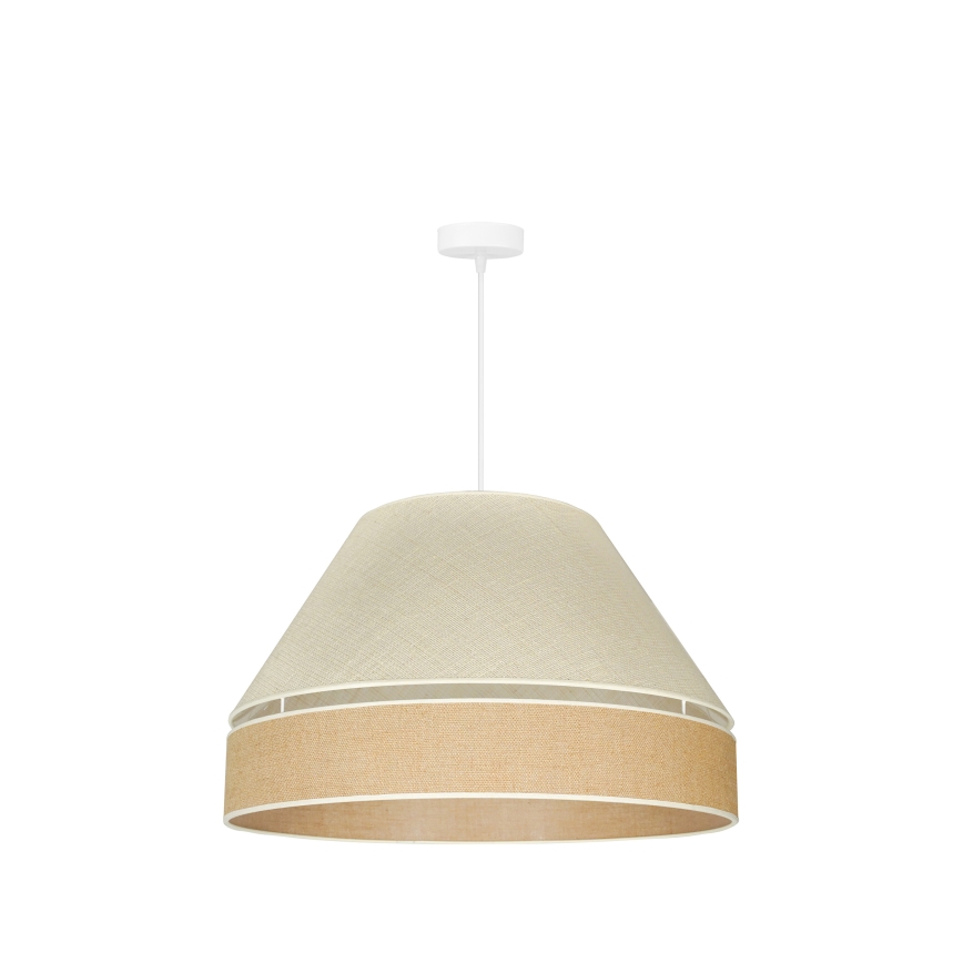 Duolla - Lustra ar auklu YUTE AVIGNON 1xE27/15W/230V d. 60 cm pelēka/brūna