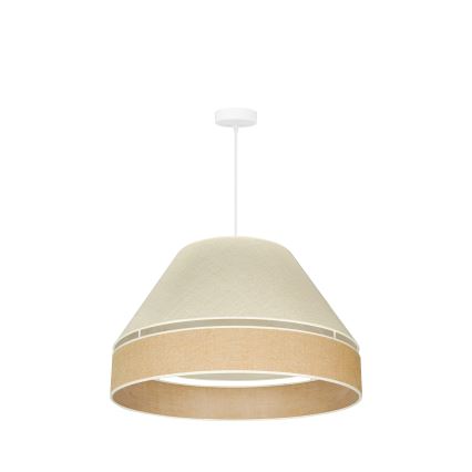 Duolla - Lustra ar auklu YUTE AVIGNON 1xE27/15W/230V d. 60 cm pelēka/brūna