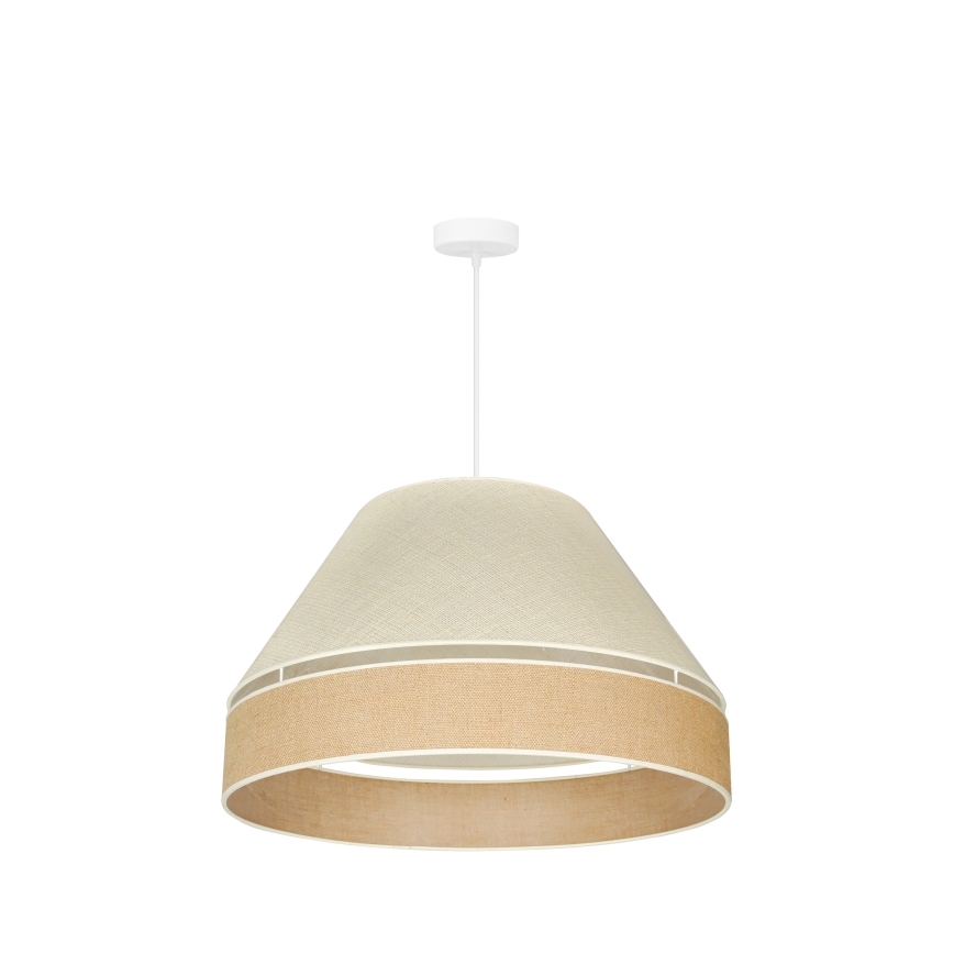 Duolla - Lustra ar auklu YUTE AVIGNON 1xE27/15W/230V d. 60 cm pelēka/brūna