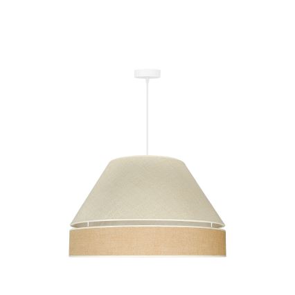 Duolla - Lustra ar auklu YUTE AVIGNON 1xE27/15W/230V d. 60 cm pelēka/brūna