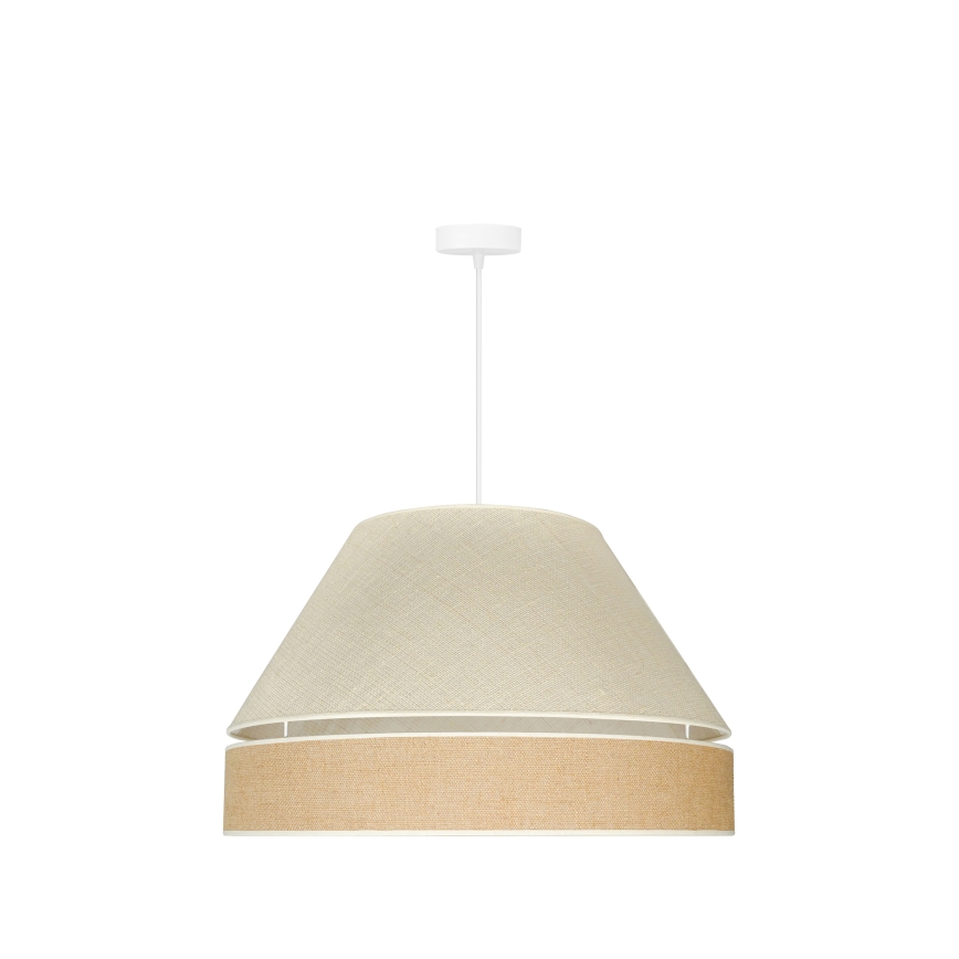 Duolla - Lustra ar auklu YUTE AVIGNON 1xE27/15W/230V d. 60 cm pelēka/brūna