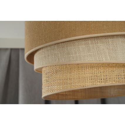Duolla - Lustra ar auklu YUTE TRIO 1xE27/15W/230V d. 45 cm brūna/pelēka/bēša