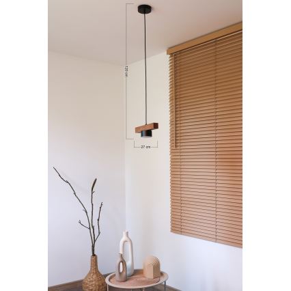 Duolla - Lustra uz kabeļa IRONLINE 1xGX53/3W/230V priede/ozols/melns