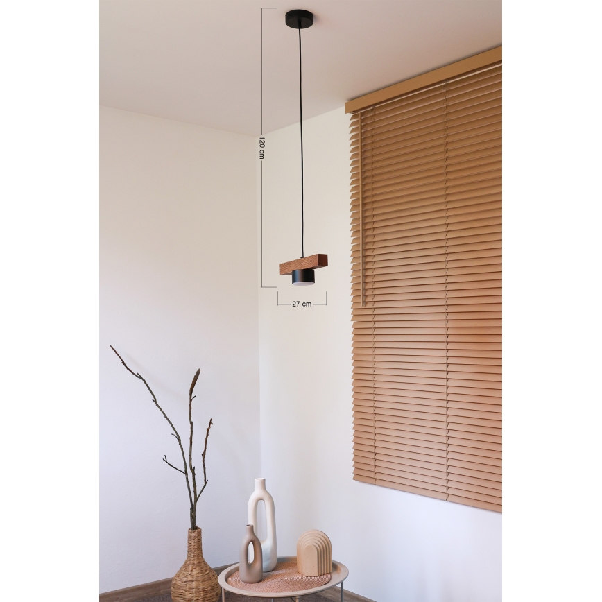 Duolla - Lustra uz kabeļa IRONLINE 1xGX53/3W/230V priede/ozols/melns