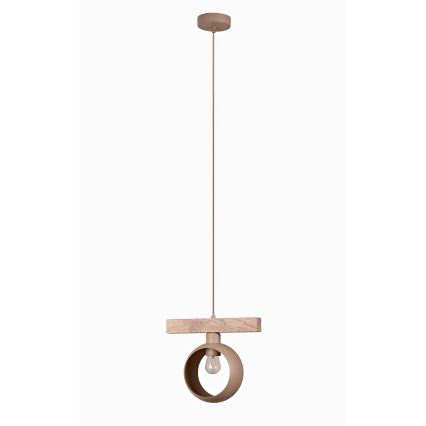 Duolla - Pakaramā lampa ar kabeli IRONLINE 1xE27/15W/230V priede/ozols/bēšs