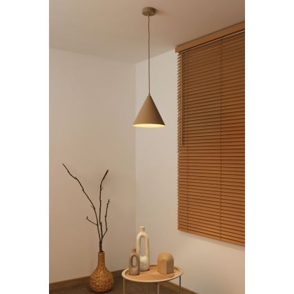 Duolla - Pakaramā lampa uz stieples IRONLINE 1xG9/3W/230V Ø 25 cm bēša