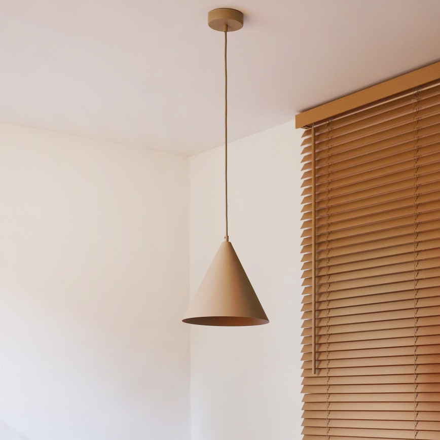 Duolla - Pakaramā lampa uz stieples IRONLINE 1xG9/3W/230V Ø 25 cm bēša