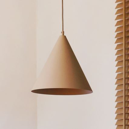 Duolla - Pakaramā lampa uz stieples IRONLINE 1xG9/3W/230V Ø 25 cm bēša