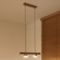 Duolla - Pakarināmā lampa uz troses IRONLINE 2xGX53/3W/230V priede ozols/bēšs