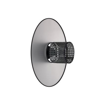 Duolla - Sienas lampa TOKYO RATTAN 1xE27/15W/230V d. 50 cm sudraba/melna