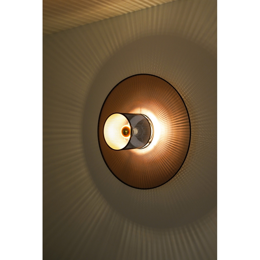 Duolla - Sienas lampa TOKYO SHINY 1xE27/15W/230V d. 50 cm varš/melna