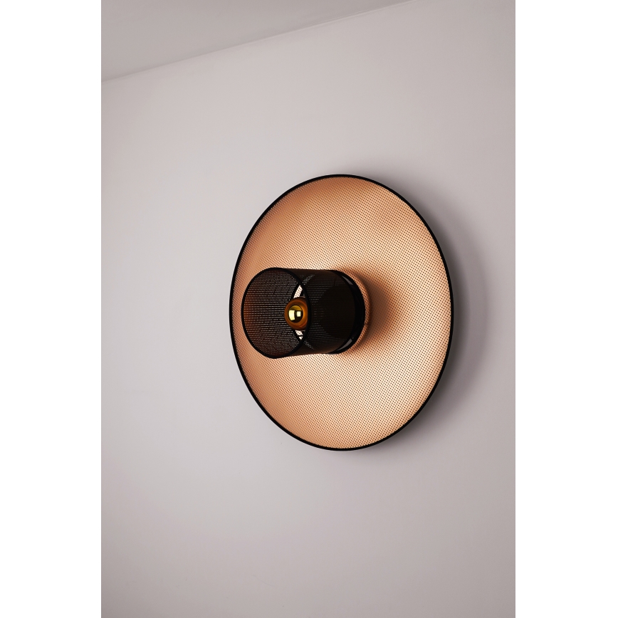 Duolla - Sienas lampa TOKYO SHINY 1xE27/15W/230V d. 50 cm varš/melna