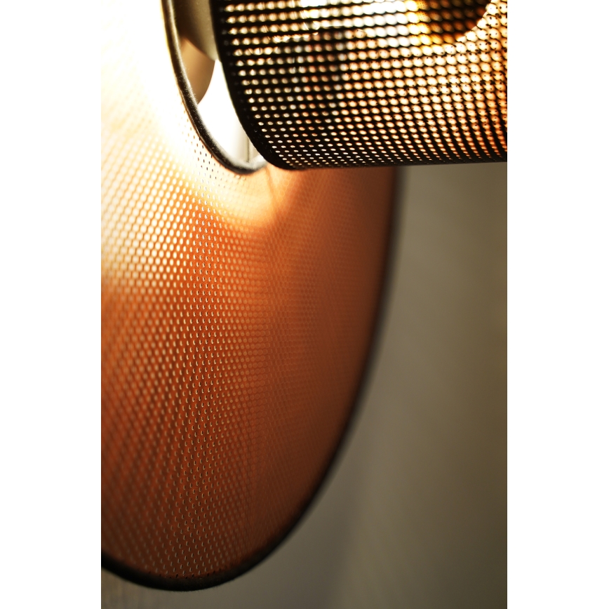 Duolla - Sienas lampa TOKYO SHINY 1xE27/15W/230V d. 50 cm varš/melna