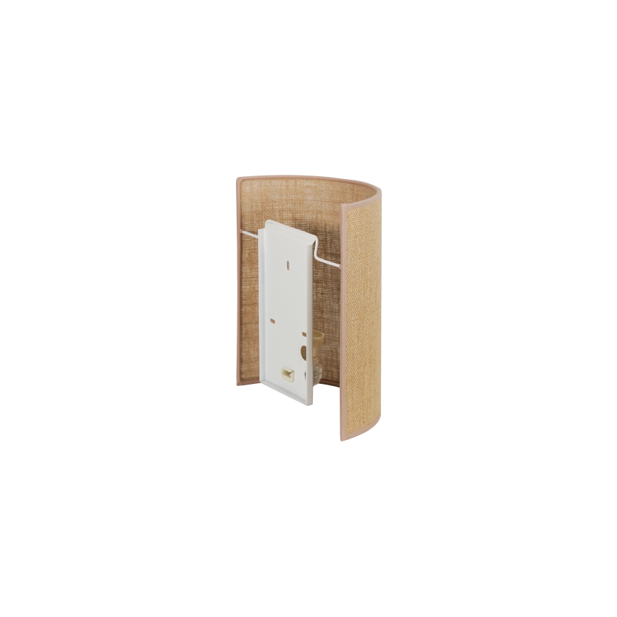 Duolla - Sienas lampa YUTE 1xE27/15W/230V d. 20 cm brūna