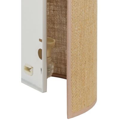 Duolla - Sienas lampa YUTE 1xE27/15W/230V d. 20 cm brūna