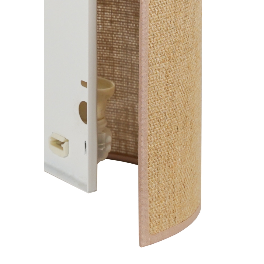 Duolla - Sienas lampa YUTE 1xE27/15W/230V d. 20 cm brūna