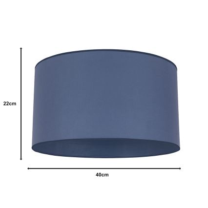 Duolla - Universāls abažūrs ROLLER E27 d. 40 cm zils