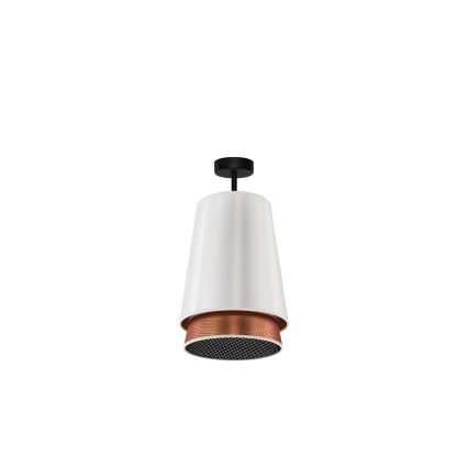 Duolla - Virsapmetuma lustra BELL SHINY 1xE27/15W/230V d. 25 cm balta/varš
