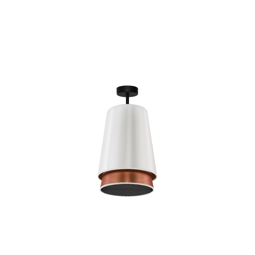 Duolla - Virsapmetuma lustra BELL SHINY 1xE27/15W/230V d. 25 cm balta/varš