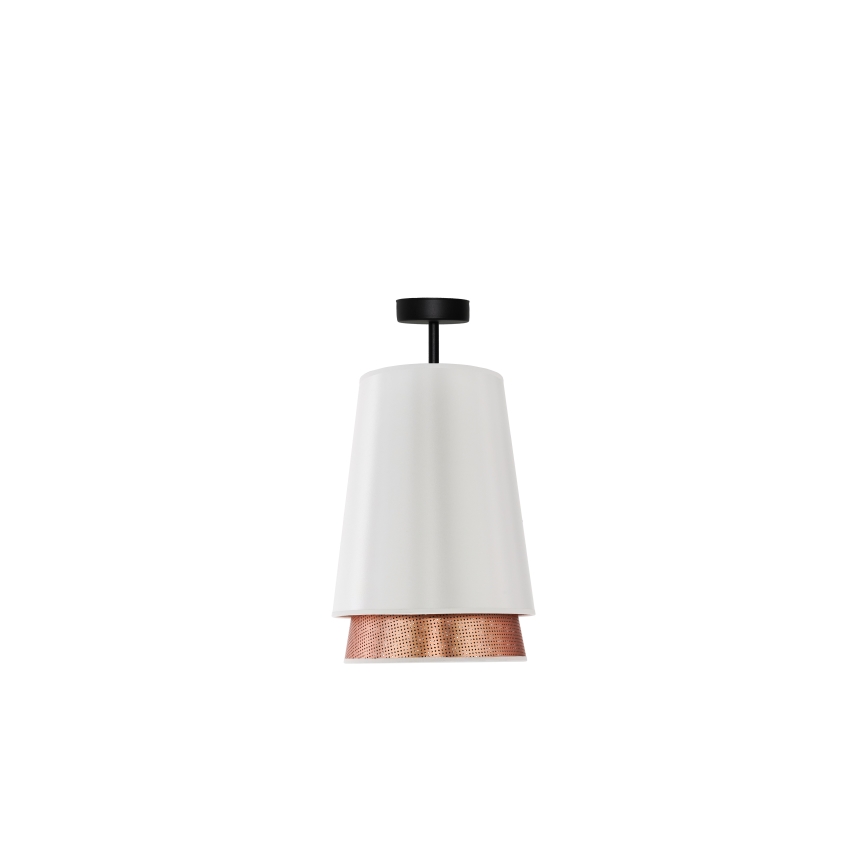 Duolla - Virsapmetuma lustra BELL SHINY 1xE27/15W/230V d. 25 cm balta/varš