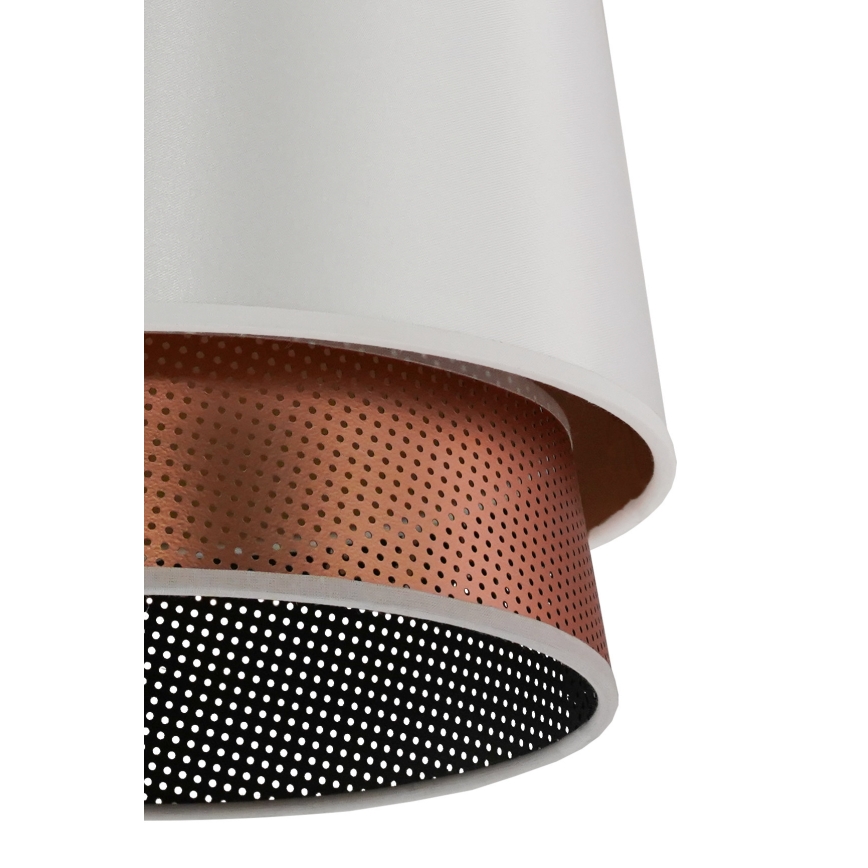 Duolla - Virsapmetuma lustra BELL SHINY 1xE27/15W/230V d. 25 cm balta/varš