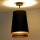 Duolla - Virsapmetuma lustra BELL SHINY 1xE27/15W/230V d. 25 cm melna/varš