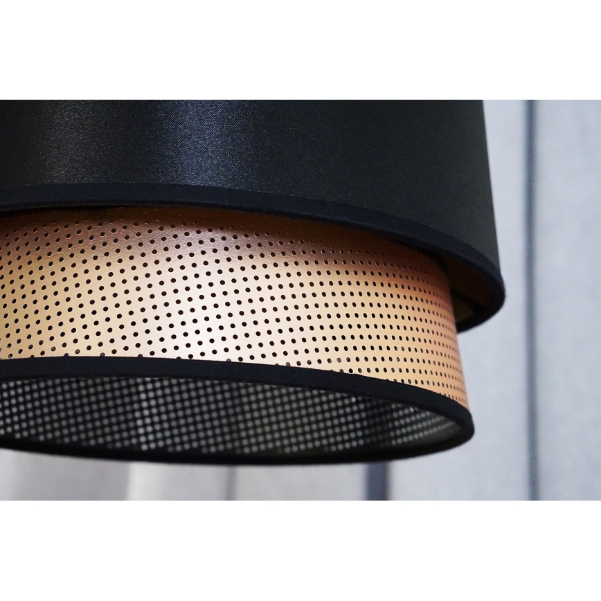 Duolla - Virsapmetuma lustra BELL SHINY 1xE27/15W/230V d. 25 cm melna/varš