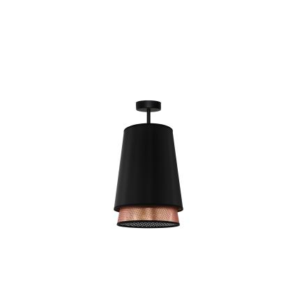 Duolla - Virsapmetuma lustra BELL SHINY 1xE27/15W/230V d. 25 cm melna/varš
