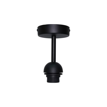 Duolla - Virsapmetuma lustra BELL SHINY 1xE27/15W/230V d. 25 cm sudraba/melna