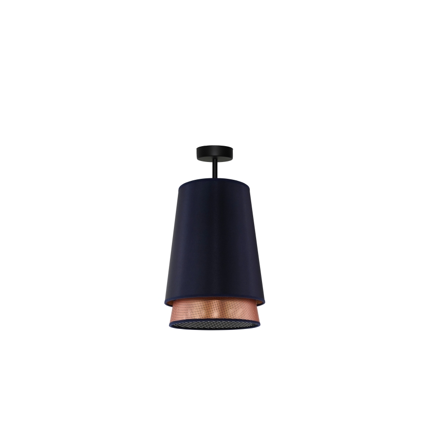 Duolla - Virsapmetuma lustra BELL SHINY 1xE27/15W/230V d. 25 cm zila/varš