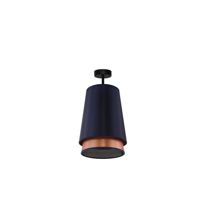 Duolla - Virsapmetuma lustra BELL SHINY 1xE27/15W/230V d. 25 cm zila/varš