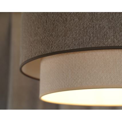 Duolla - Virsapmetuma lustra BOHO ECO RECYCLING 1xE27/15W/230V d. 45 cm brūna/krēmkrāsa