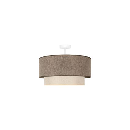 Duolla - Virsapmetuma lustra BOHO ECO RECYCLING 1xE27/15W/230V d. 45 cm brūna/krēmkrāsa