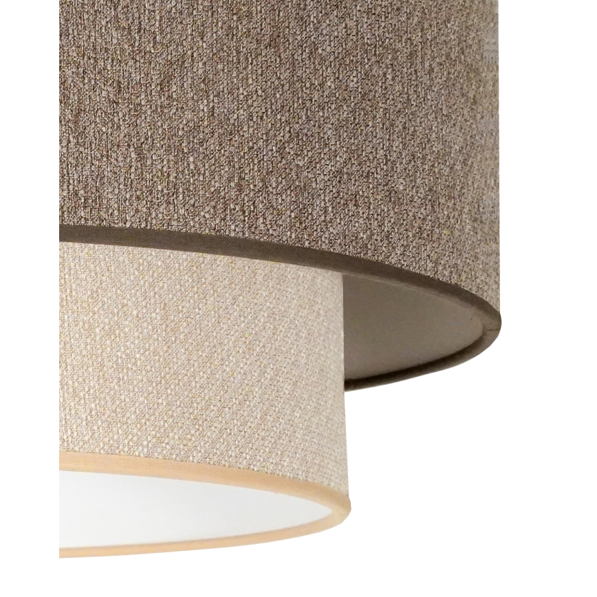 Duolla - Virsapmetuma lustra BOHO ECO RECYCLING 1xE27/15W/230V d. 45 cm brūna/krēmkrāsa