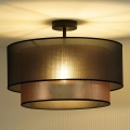 Duolla - Virsapmetuma lustra COPPER SHINY 1xE27/15W/230V d. 45 cm brūna/varš