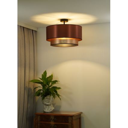Duolla - Virsapmetuma lustra COPPER SHINY 1xE27/15W/230V d. 45 cm varš