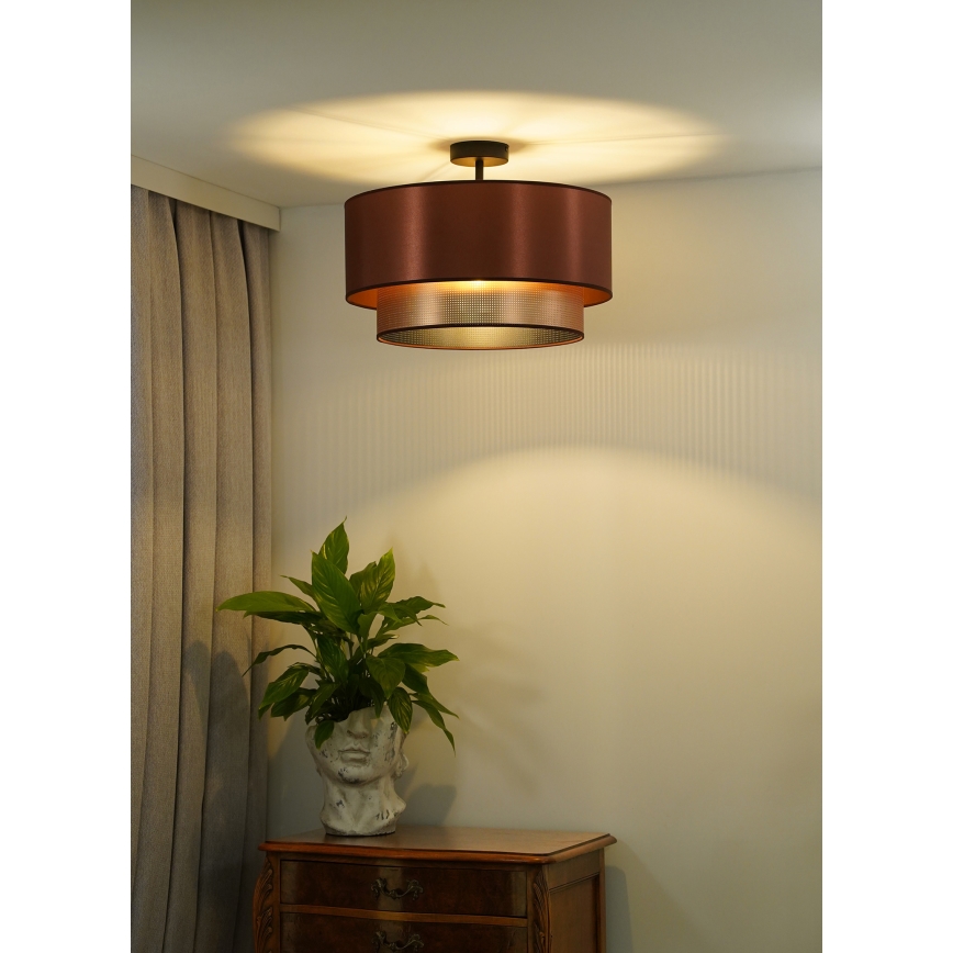 Duolla - Virsapmetuma lustra COPPER SHINY 1xE27/15W/230V d. 45 cm varš