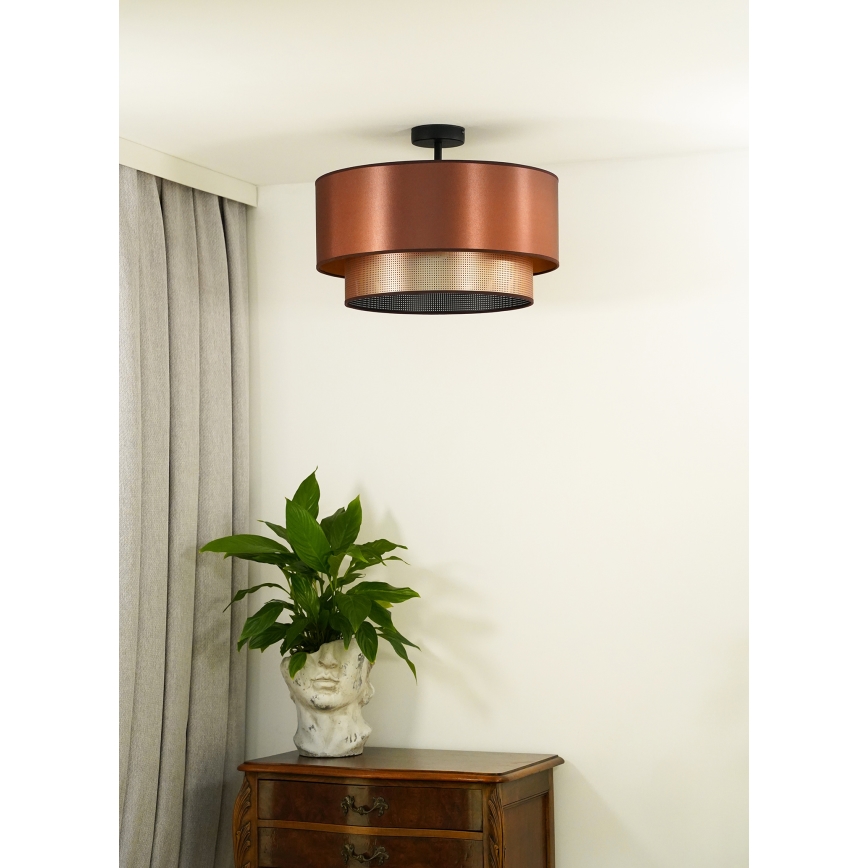 Duolla - Virsapmetuma lustra COPPER SHINY 1xE27/15W/230V d. 45 cm varš