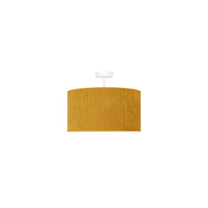 Duolla - Virsapmetuma lustra CORDUROY 1xE27/15W/230V d. 40 cm dzeltena
