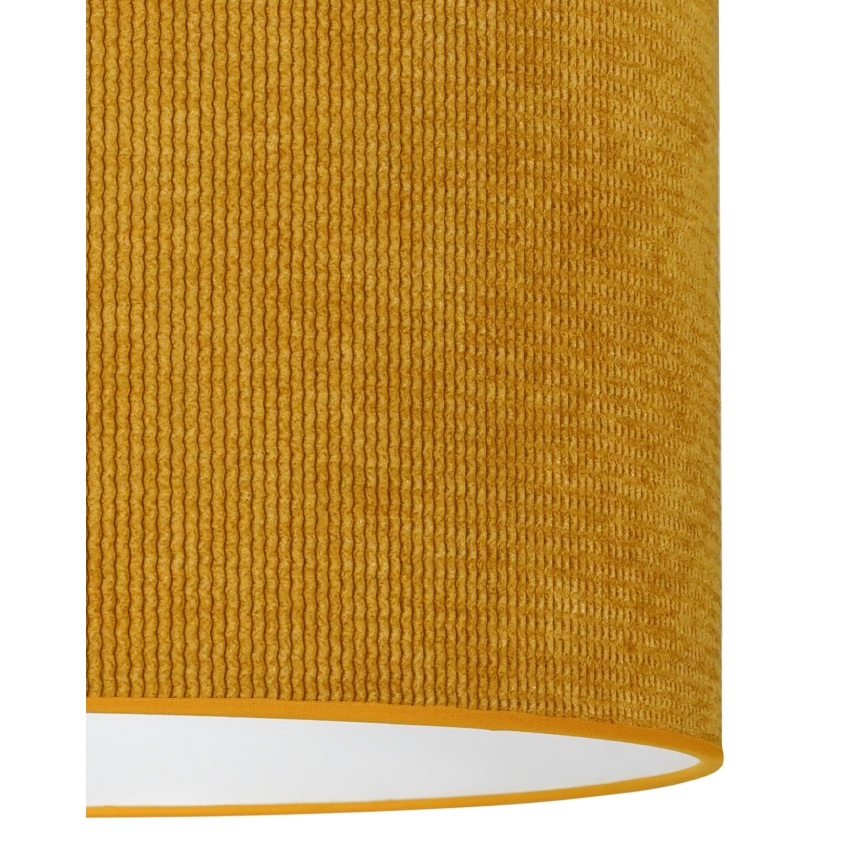 Duolla - Virsapmetuma lustra CORDUROY 1xE27/15W/230V d. 40 cm dzeltena
