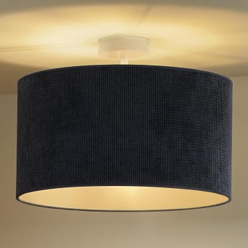 Duolla - Virsapmetuma lustra CORDUROY 1xE27/15W/230V d. 40 cm tumši zila