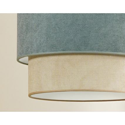 Duolla - Virsapmetuma lustra CORDUROY 1xE27/15W/230V d. 40 cm zila/bēša