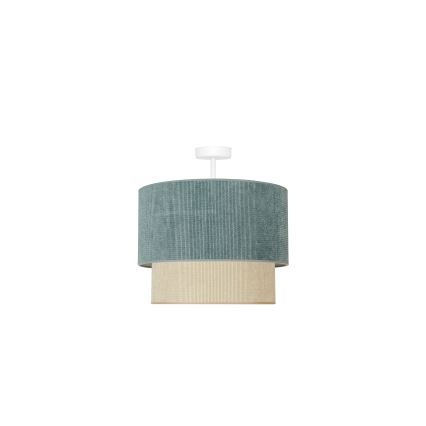 Duolla - Virsapmetuma lustra CORDUROY 1xE27/15W/230V d. 40 cm zila/bēša