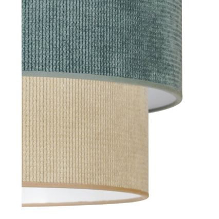 Duolla - Virsapmetuma lustra CORDUROY 1xE27/15W/230V d. 40 cm zila/bēša