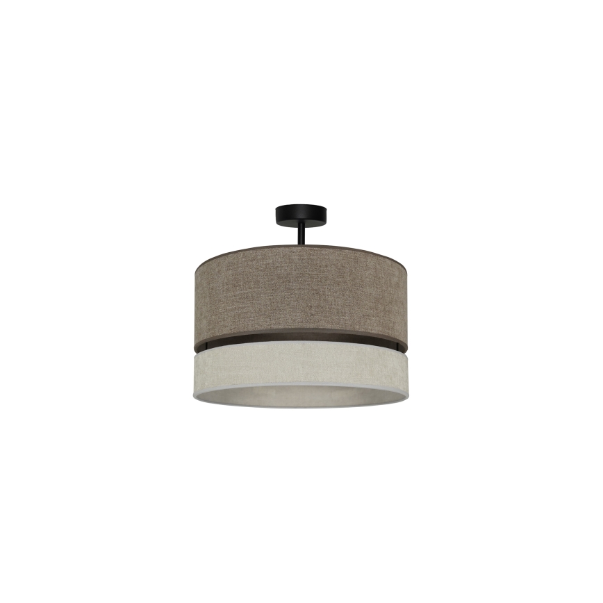Duolla - Virsapmetuma lustra DOUBLE 1xE27/15W/230V d. 40 cm brūna/pelēka