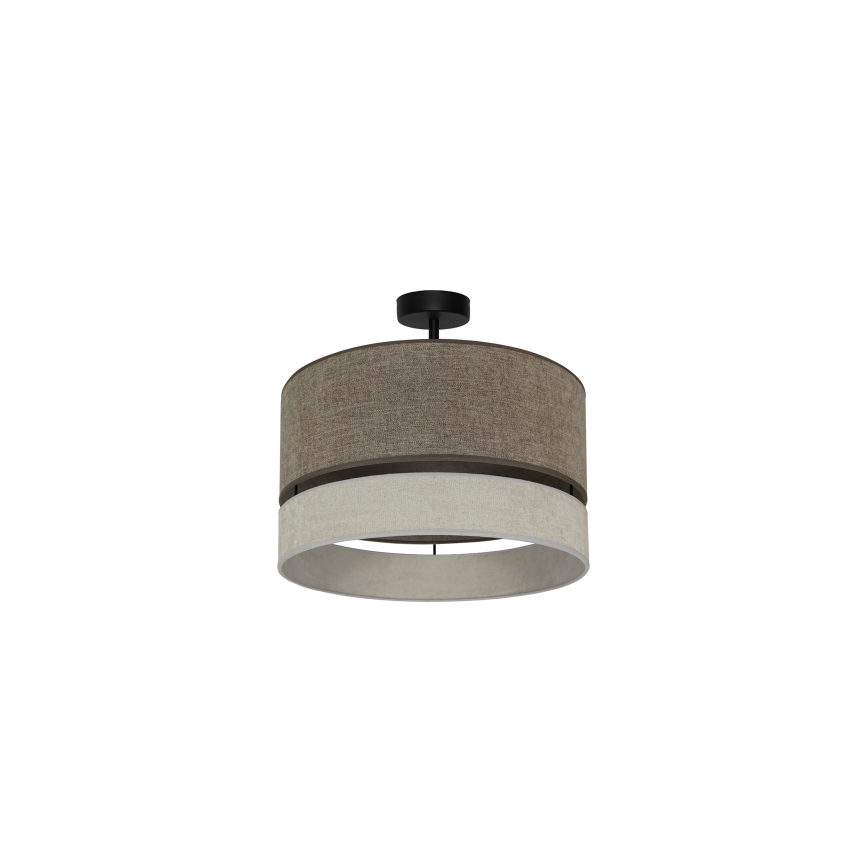 Duolla - Virsapmetuma lustra DOUBLE 1xE27/15W/230V d. 40 cm brūna/pelēka