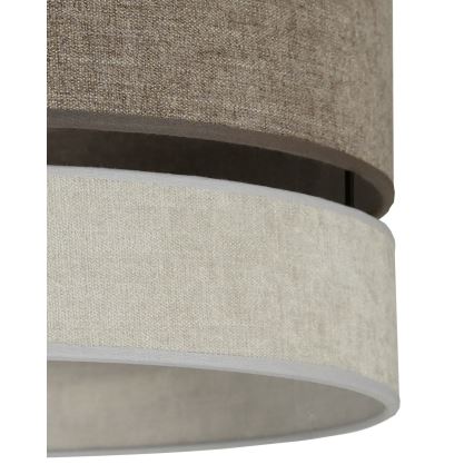 Duolla - Virsapmetuma lustra DOUBLE 1xE27/15W/230V d. 40 cm brūna/pelēka