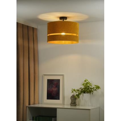 Duolla - Virsapmetuma lustra DOUBLE 1xE27/15W/230V d. 40 cm oranža